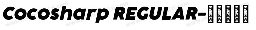 Cocosharp REGULAR字体转换